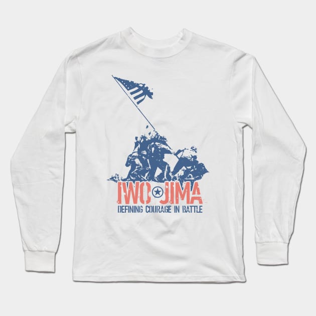 WW2 - Iwo Jima Long Sleeve T-Shirt by Distant War